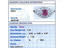 diamond grading certificate