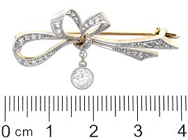 diamond antique brooch