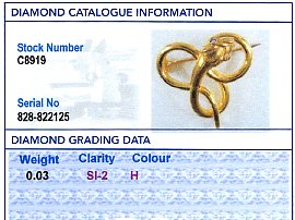 diamond grading certificate