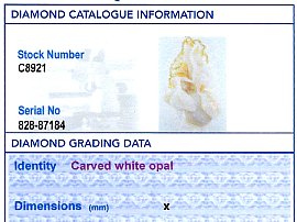 diamond grading certificate