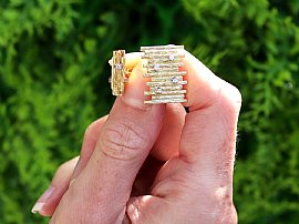 Vintage 18ct Gold Cufflinks with Diamonds