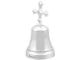 Cross Handle Silver Table Bell