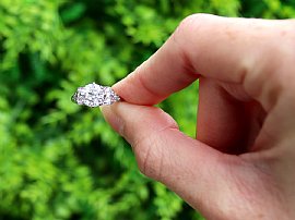 Old European Cut Diamond Engagement Ring