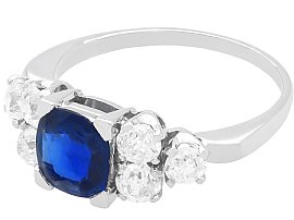 1930s Sapphire and Diamond Ring