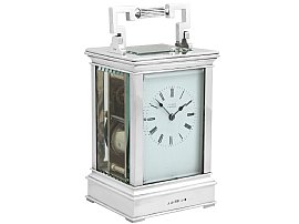 Sterling Silver Repeating Carriage Clock - Antique Victorian (1875)