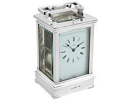 Silver Carriage Clock Antique