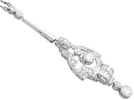 Art Deco Diamond Necklace Pendant