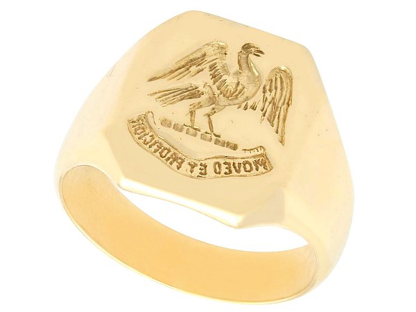 9k Yellow Gold Signet Ring