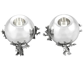 Sterling Silver Dragon Candle Holders UK