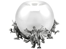 Sterling Silver Dragon Candle Holders UK