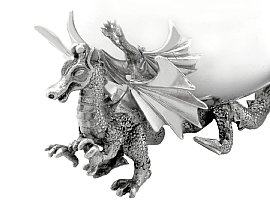 Sterling Silver Dragon Candle Holders UK