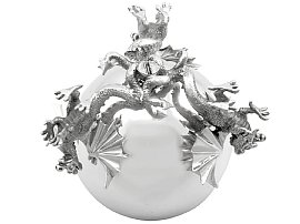 Sterling Silver Dragon Candle Holders UK