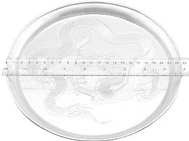 Chinese Silver Dragon Salver