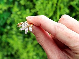 Marquise and Round Cut Diamond Dress Ring