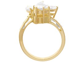 Marquise and Round Cut Diamond Dress Ring