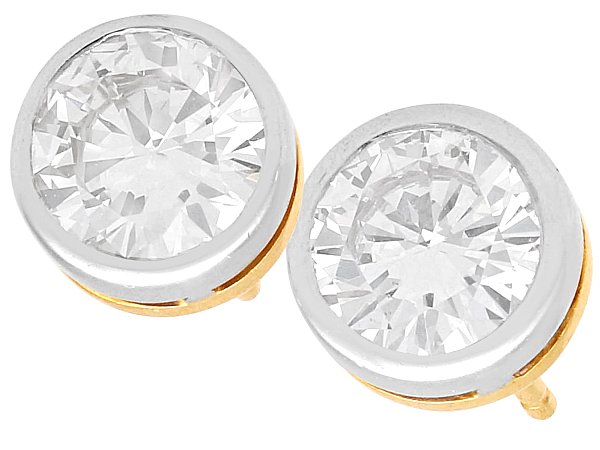 1920s Diamond Stud Earrings