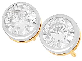 1920s Diamond Stud Earrings