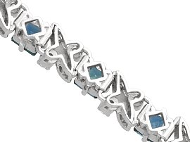 Reverse of Sapphire and Diamond Bracelet