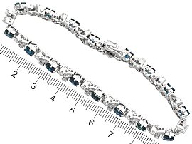 Sapphire and Diamond Bracelet with Ruler