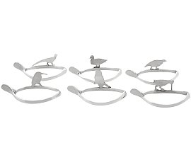 Silver Game Bird Napkin Rings