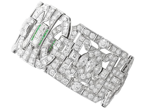 Art Deco Platinum Diamond Bracelet