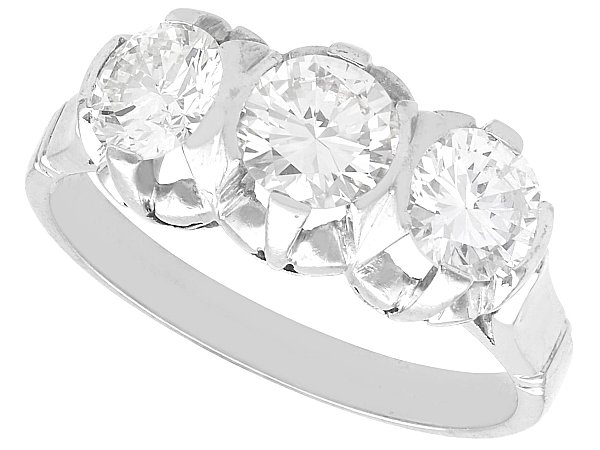 Platinum Trilogy Engagement Ring