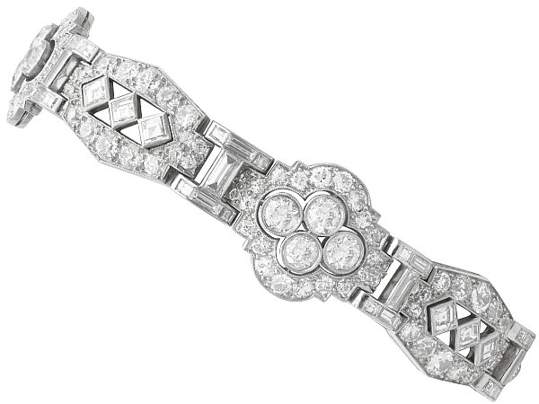 18 Carat Diamond Bracelet in Platinum for Sale