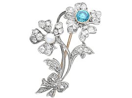 Victorian Flower Brooch for Wedding