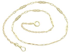 Antique 12ct Yellow Gold Fetter Watch Chain by Liberty & Co