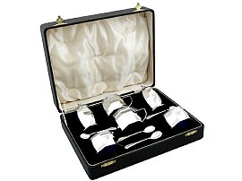 Sterling Silver 6 Piece Condiment Set Chester