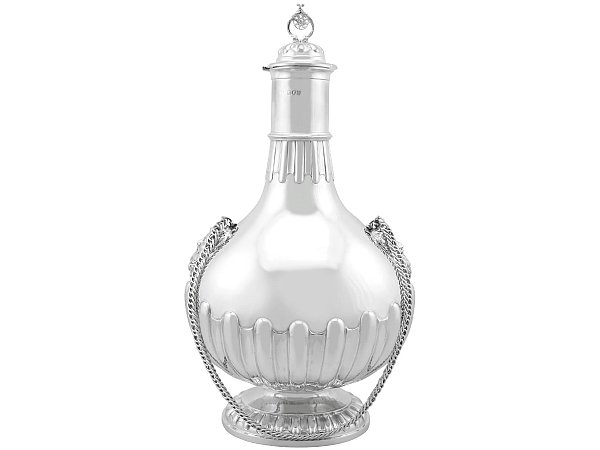 Victorian Silver Pilgrim Flask