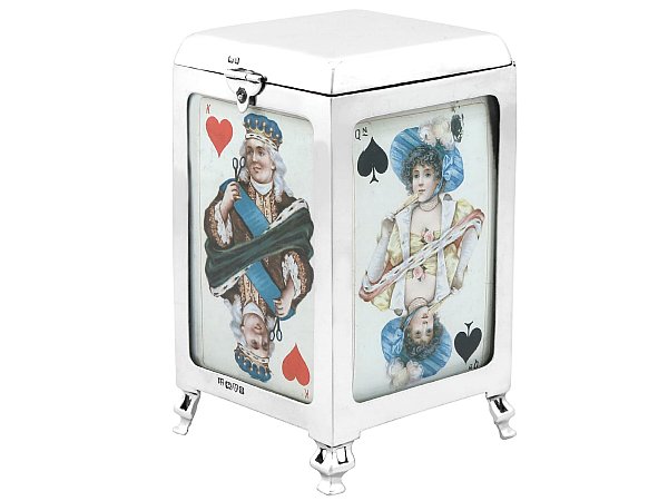 Silver Playing Card Box