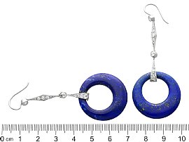 Antique Lapis Lazuli Earrings size