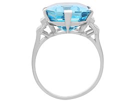 aquamarine and diamond ring