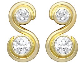 2.48ct Diamond and 18ct Yellow Gold Earrings