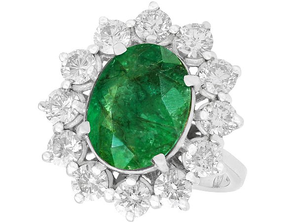 4.83 Carat Emerald Ring | Vintage Jewellery | AC Silver