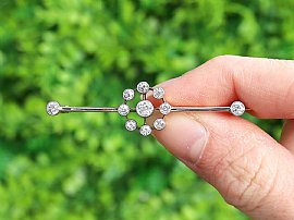 Diamond Bar Brooch outside 