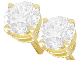 Diamond Stud Earrings 18ct Yellow Gold